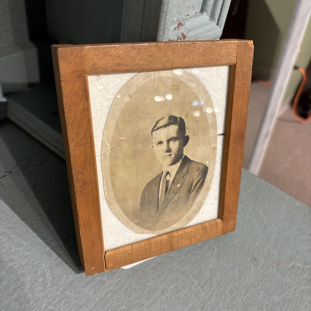 Vintage Picture in Wood Frame