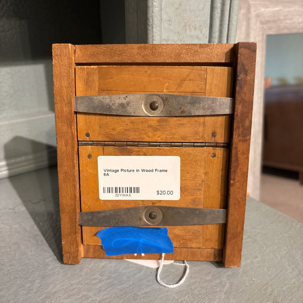 Vintage Picture in Wood Frame