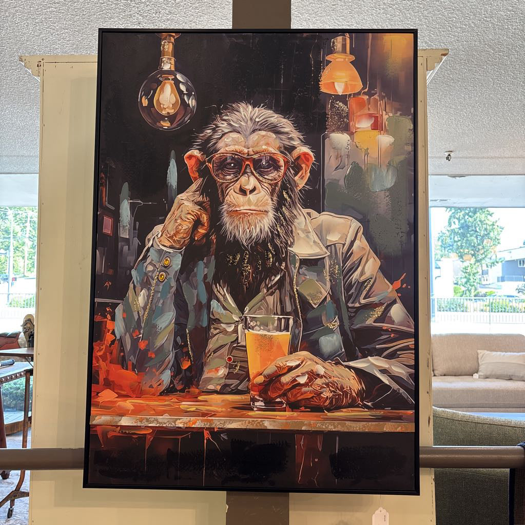 Chimp with Cocktail II ART
