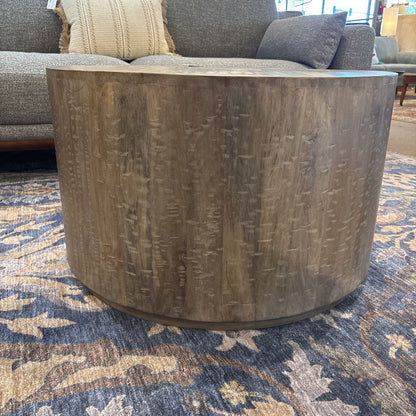 Drum Coffee Table Gray C COFFEE TABLES
