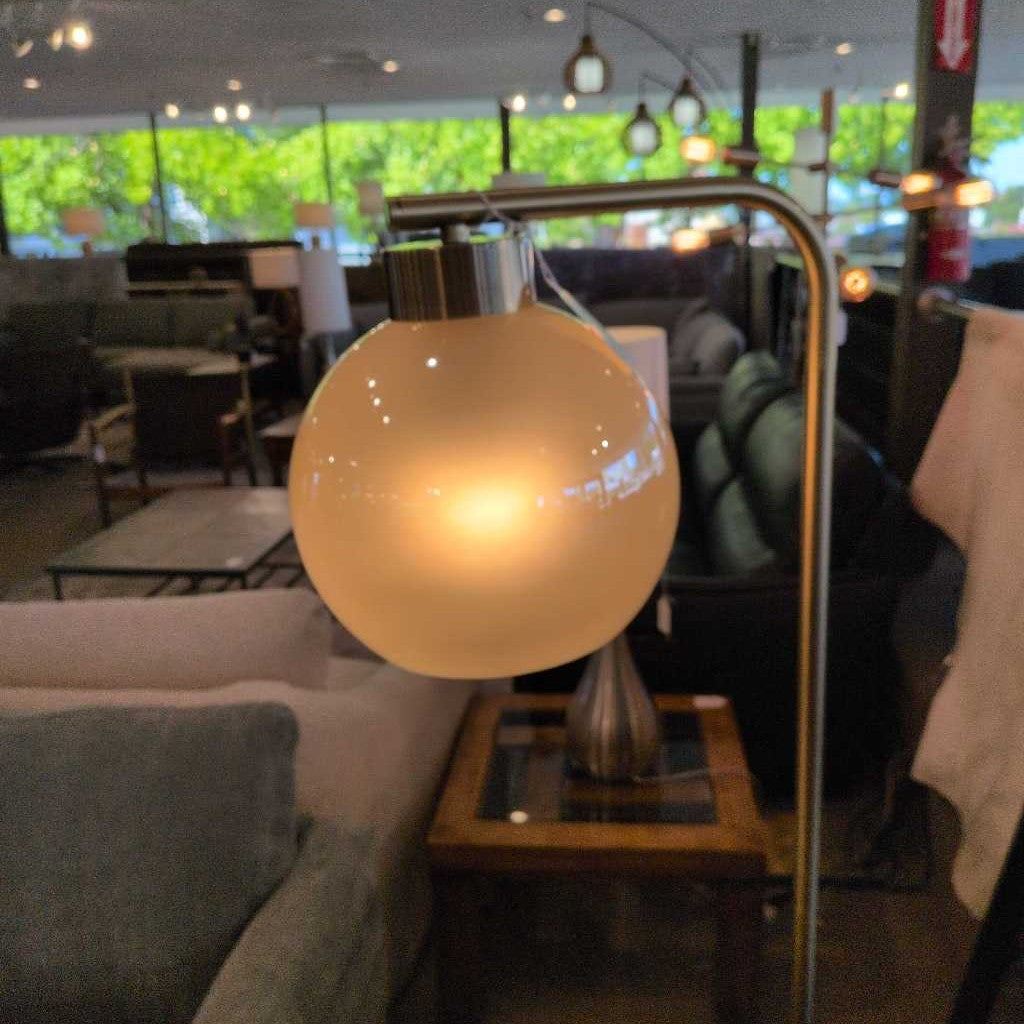 Brass Globe Floor Lamp