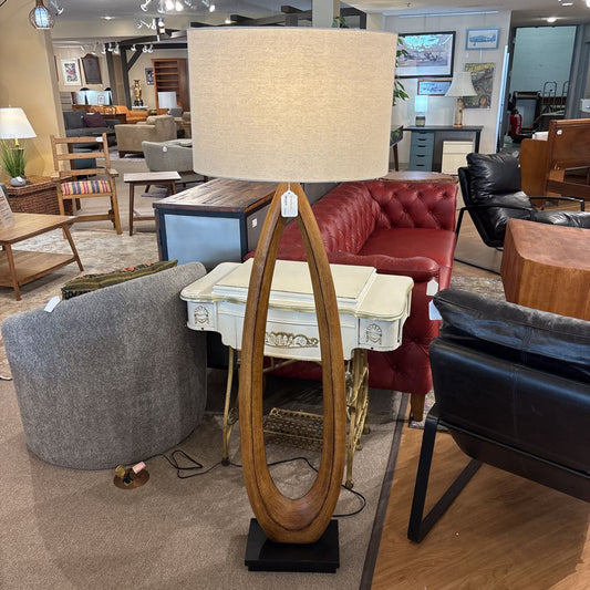 Oval Wood Floor Lamp LAMPS