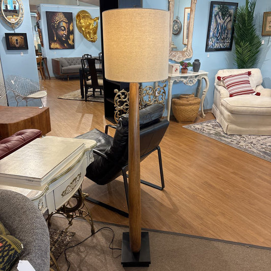 Oval Wood Floor Lamp LAMPS