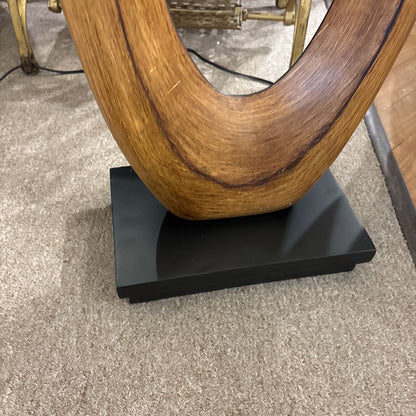 Oval Wood Floor Lamp