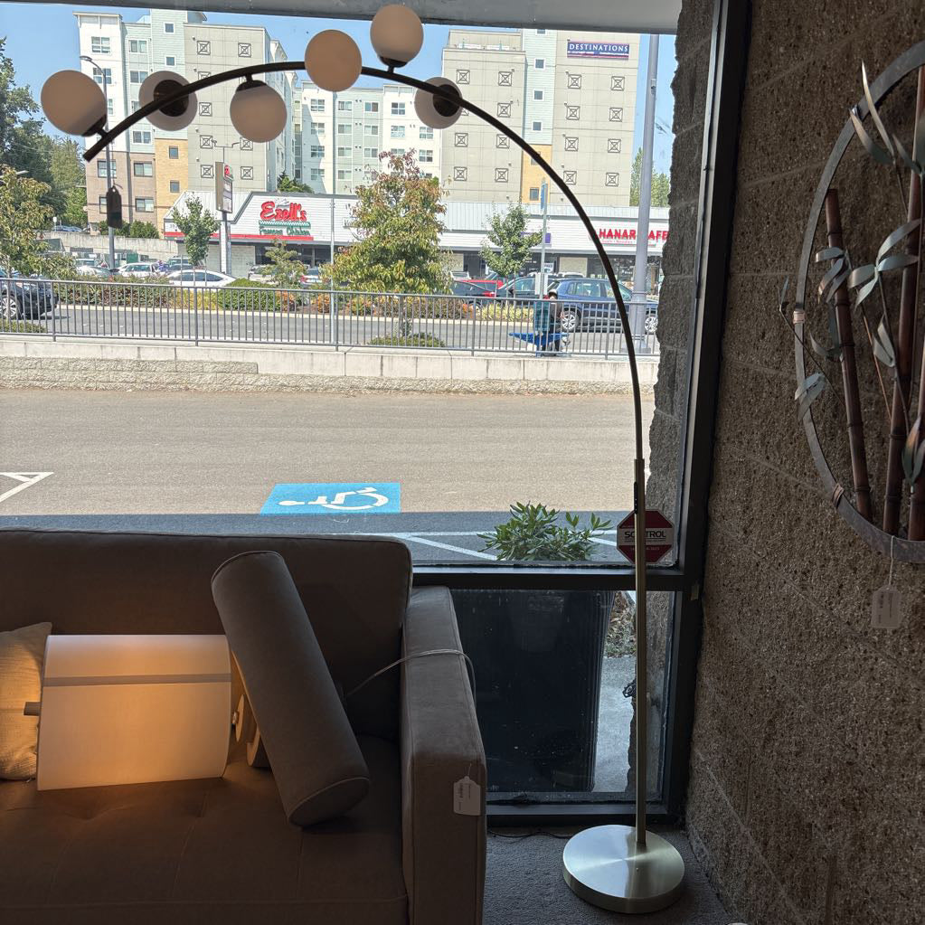 Brass Bubbles Smart Switch Arc Lamp LAMPS