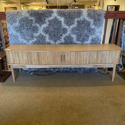 Reeded Natural TV Stand