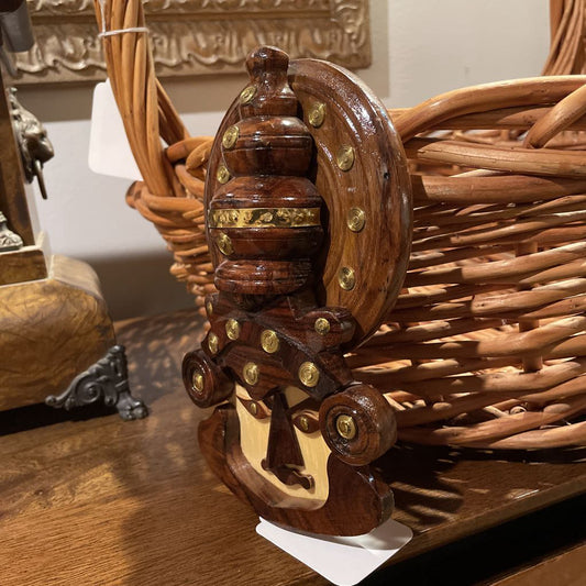Asian Wooden Face Sculpture/Wall Decor SMALLS