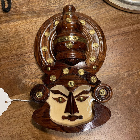 Asian Wooden Face Sculpture/Wall Decor SMALLS