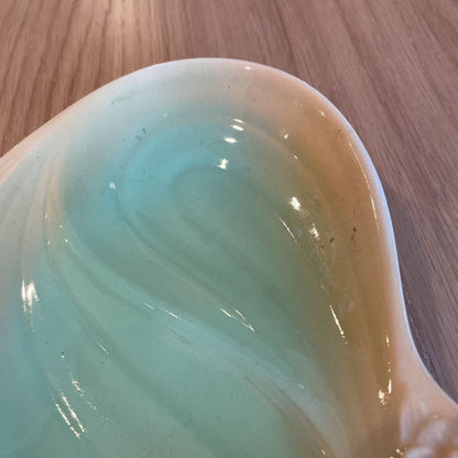 Shorter & Son/England Oval Green and Yellow Serving Dish