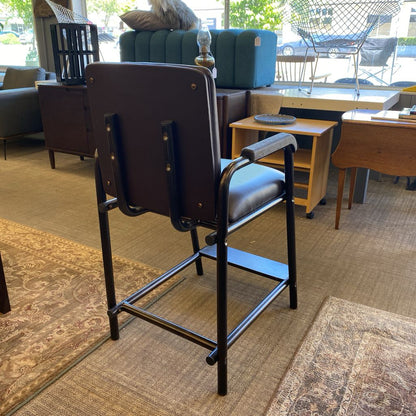 Black Institutional Armchair U ACCENT CHAIRS