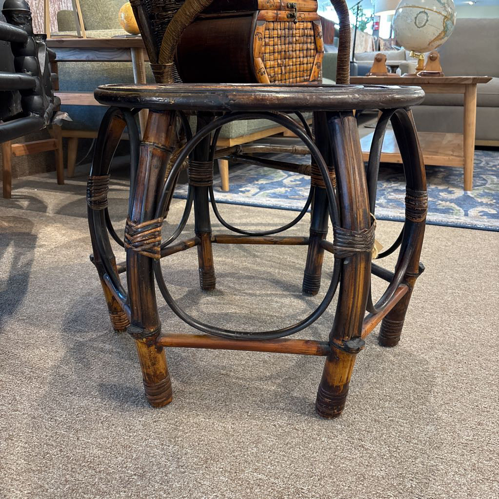 Wicker Side Table
