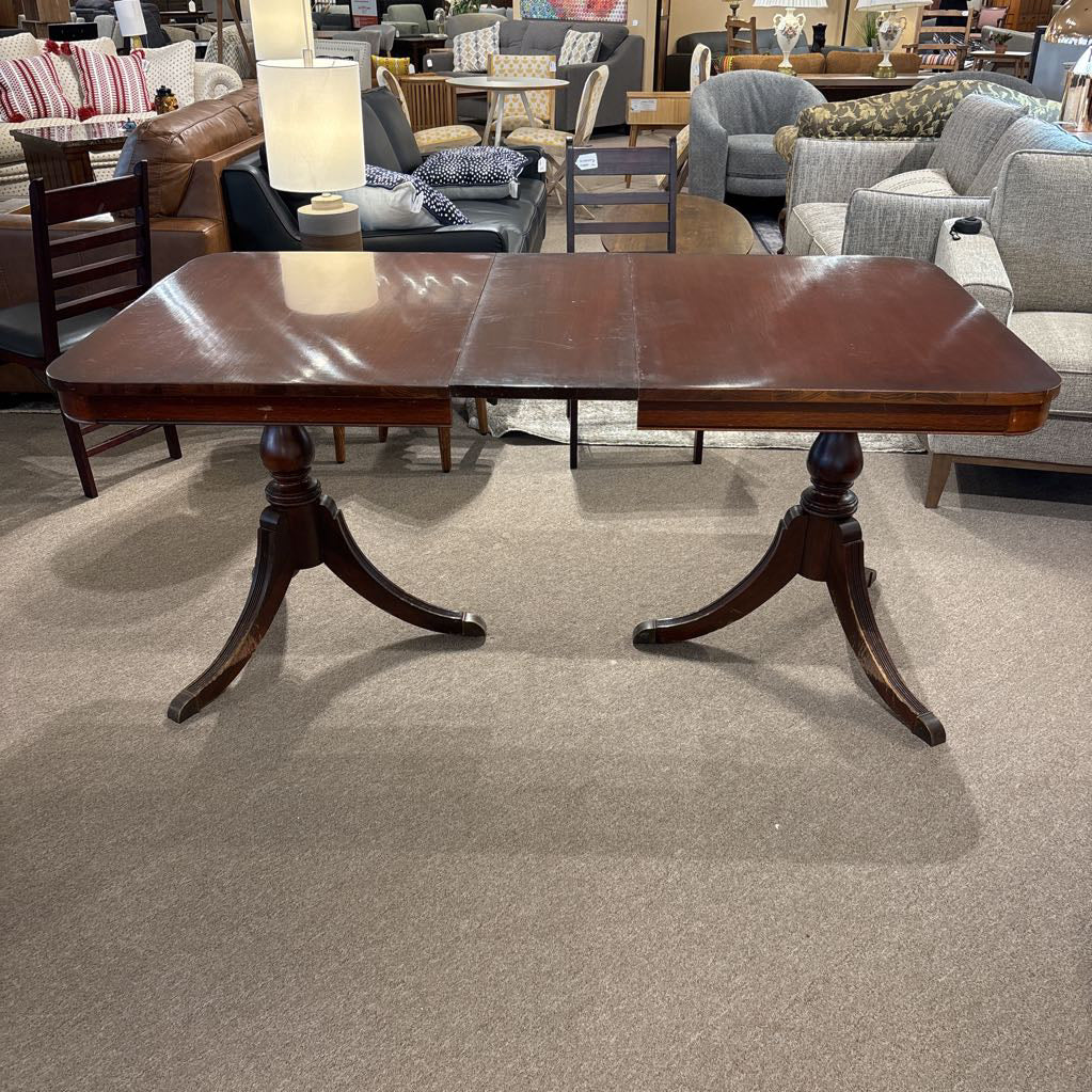 Vintage Cherry Wood Expanding Dining Table
