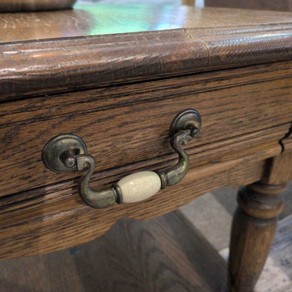 Vintage Oak Side Table w/ Drawer C SIDE TABLES