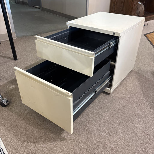 White 2 Drawer File Cabinet C CABINETS