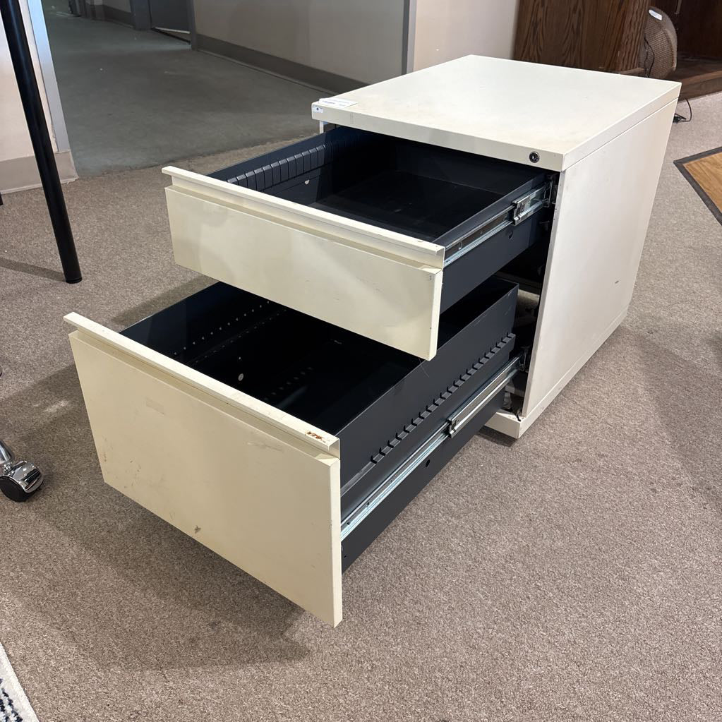 White 2 Drawer File Cabinet C CABINETS