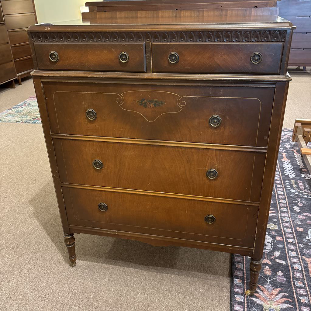 Vintage 5 Drawer Highboy