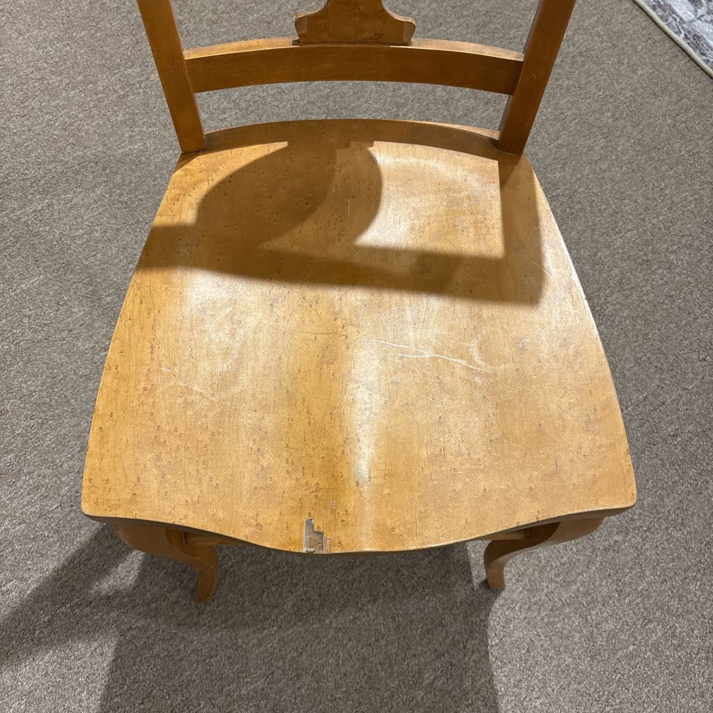 Birds Eye Maple Chair (AS IS) C DINING CHAIRS