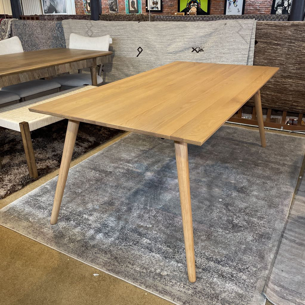 Extendable Blonde Oak Dining Table