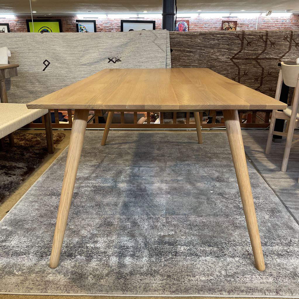 Extendable Blonde Oak Dining Table