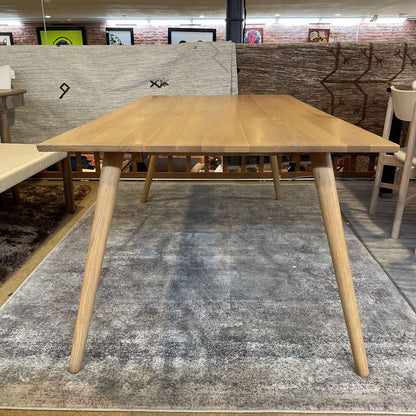 Extendable Blonde Oak Dining Table
