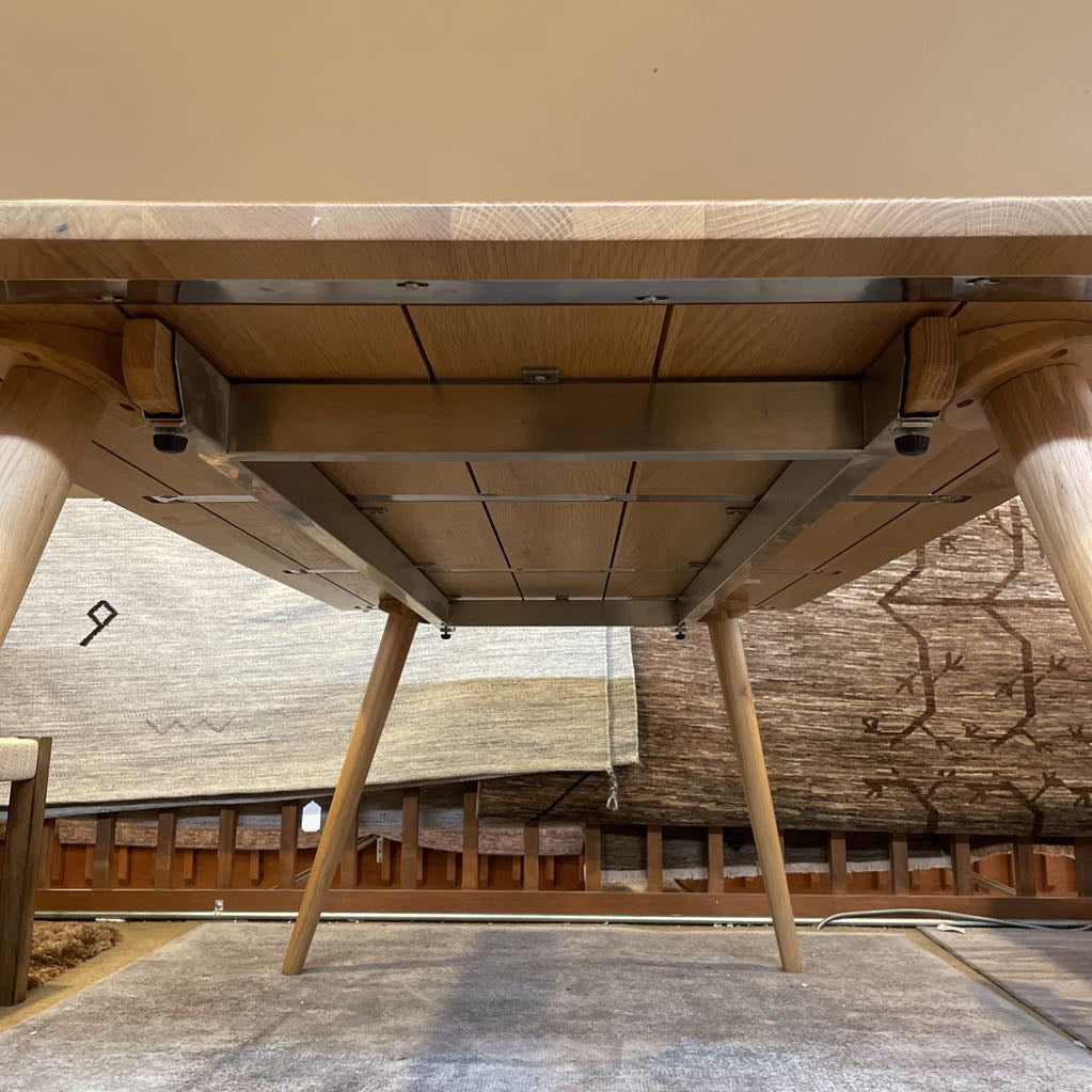 Extendable Blonde Oak Dining Table