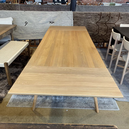 Extendable Blonde Oak Dining Table