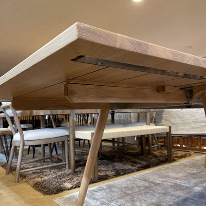 Extendable Blonde Oak Dining Table