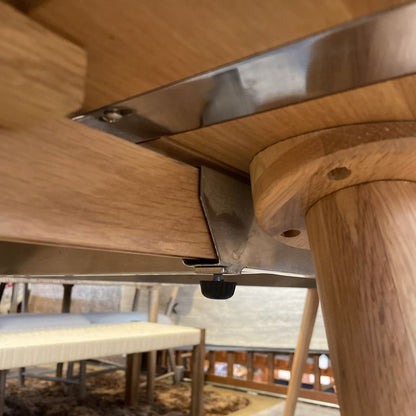 Extendable Blonde Oak Dining Table