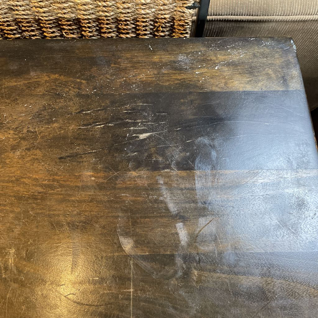 Crate & Barrel Basque Black Wood Credenza