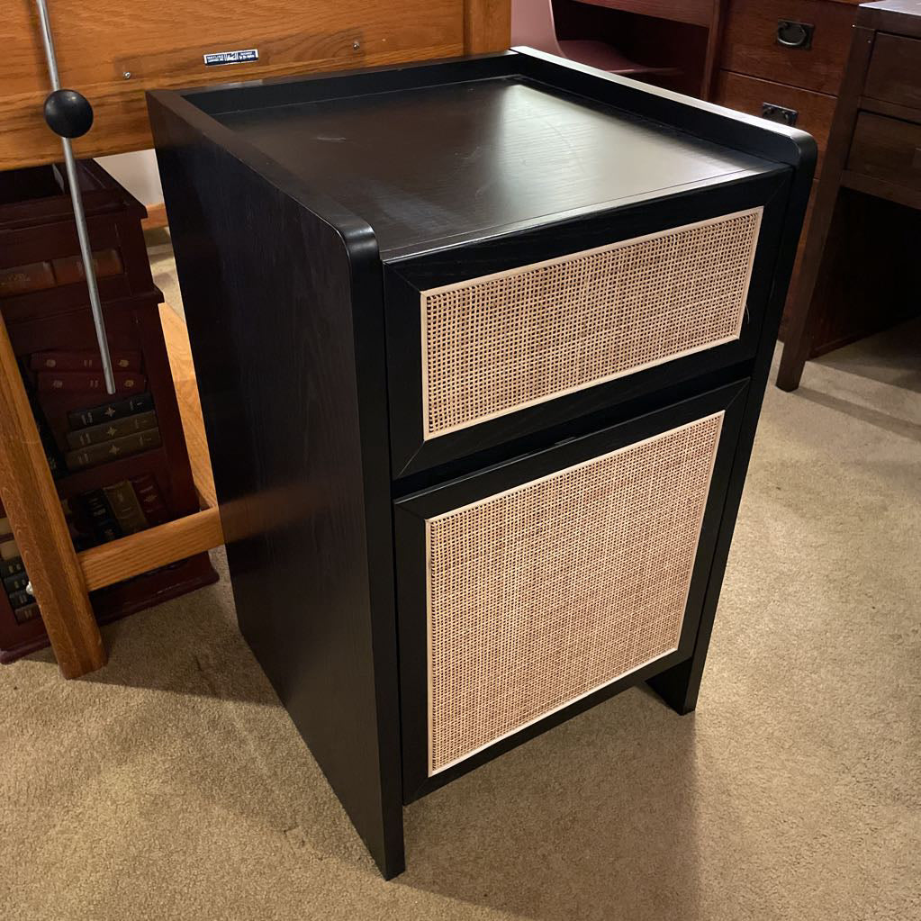 Article Black & Cane File Cabinet