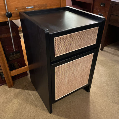 Article Black & Cane File Cabinet