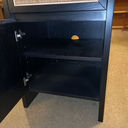 Article Black & Cane File Cabinet