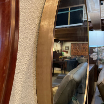 Copper Round Mirror