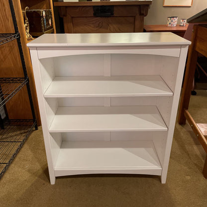 White Low 3 Tier Bookcase