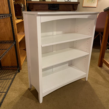 White Low 3 Tier Bookcase