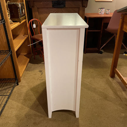 White Low 3 Tier Bookcase