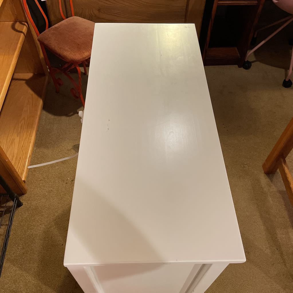 White Low 3 Tier Bookcase