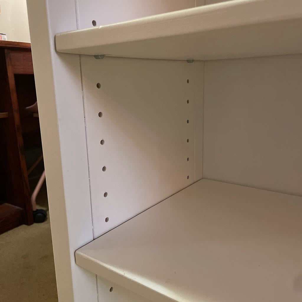 White Low 3 Tier Bookcase