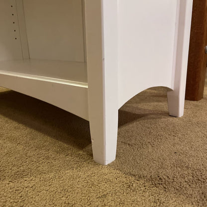 White Low 3 Tier Bookcase