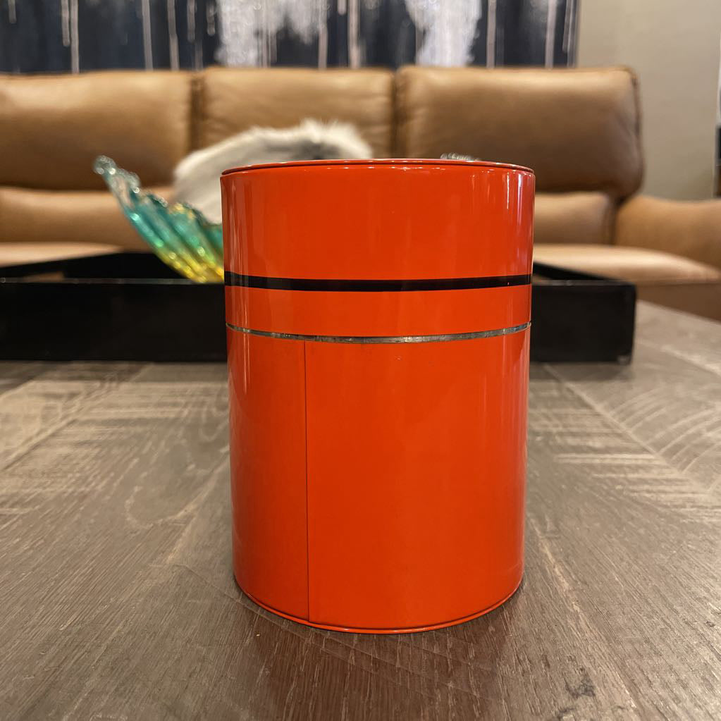 Orange & Black Japanese Tea Canister SMALLS
