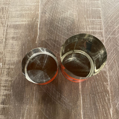 Orange & Black Japanese Tea Canister SMALLS