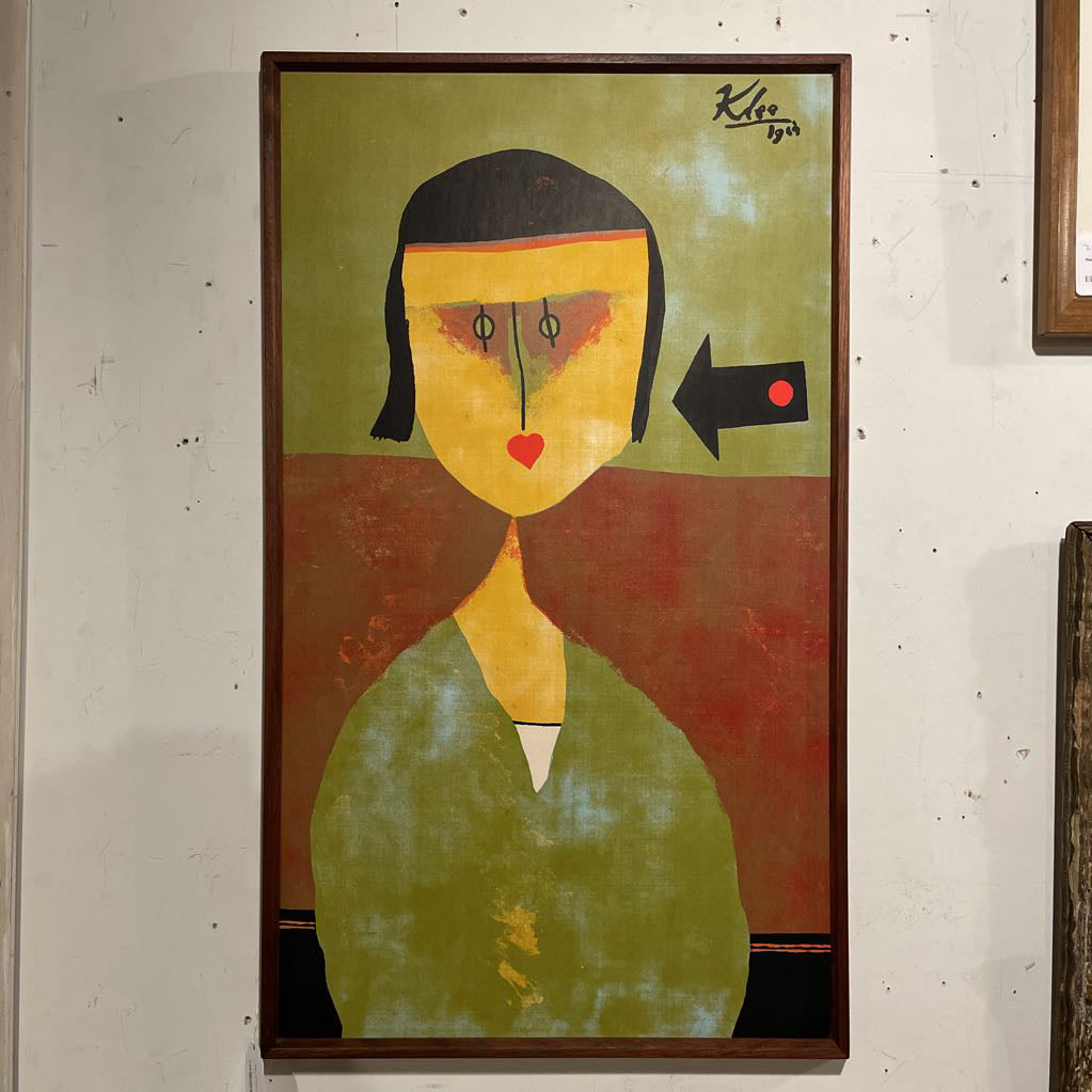 Klee Green Lady Print