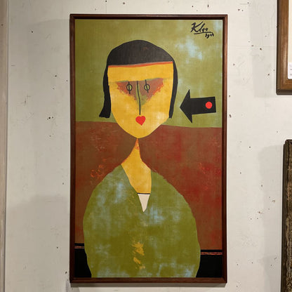 Klee Green Lady Print