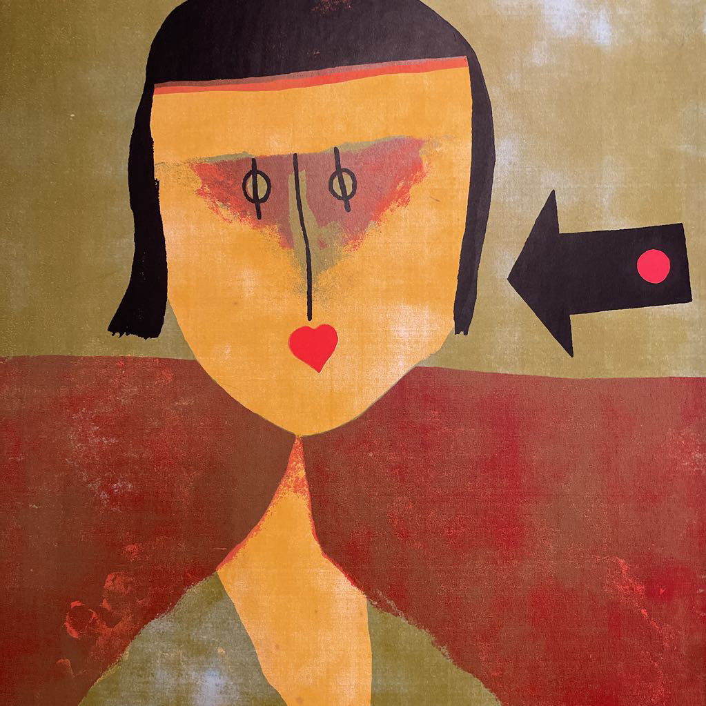 Klee Green Lady Print