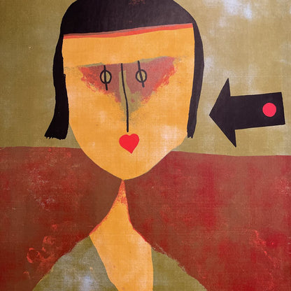 Klee Green Lady Print