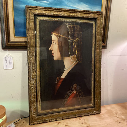 Print of Ambroglio de Predis Portrait of a Lady