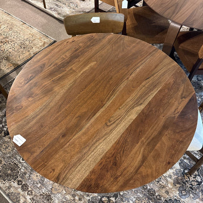 Walnut MC Round Dining Table