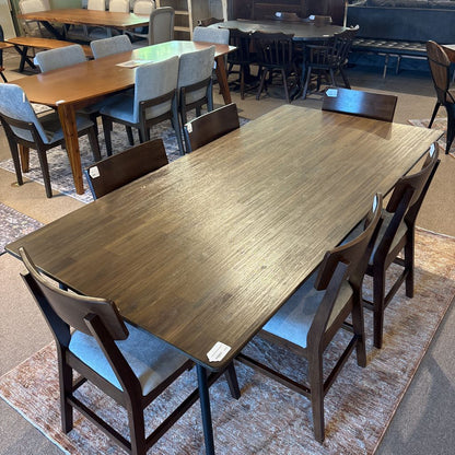 Wood and Black Metal Dining Tbl C DINING TABLES