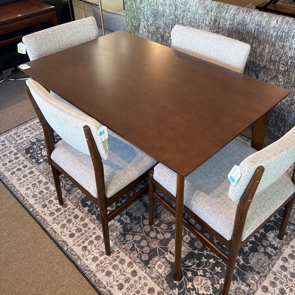 Maghrib Walnut Rectangle Dining Table C DINING TABLES