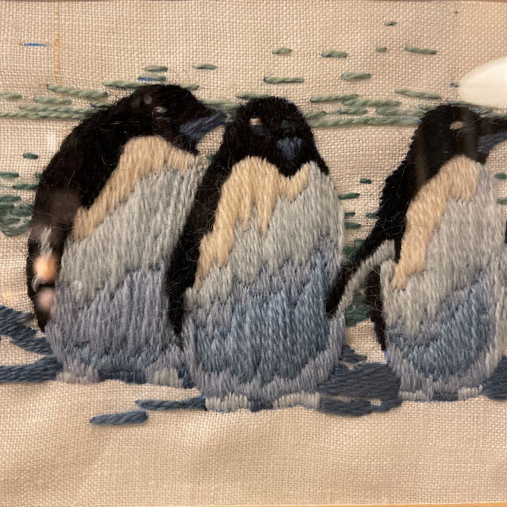 Embroidered Penguins
